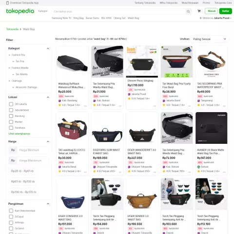 Tokopedia Category Page