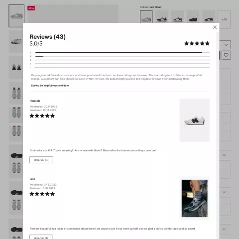 Zalando Products Reviews